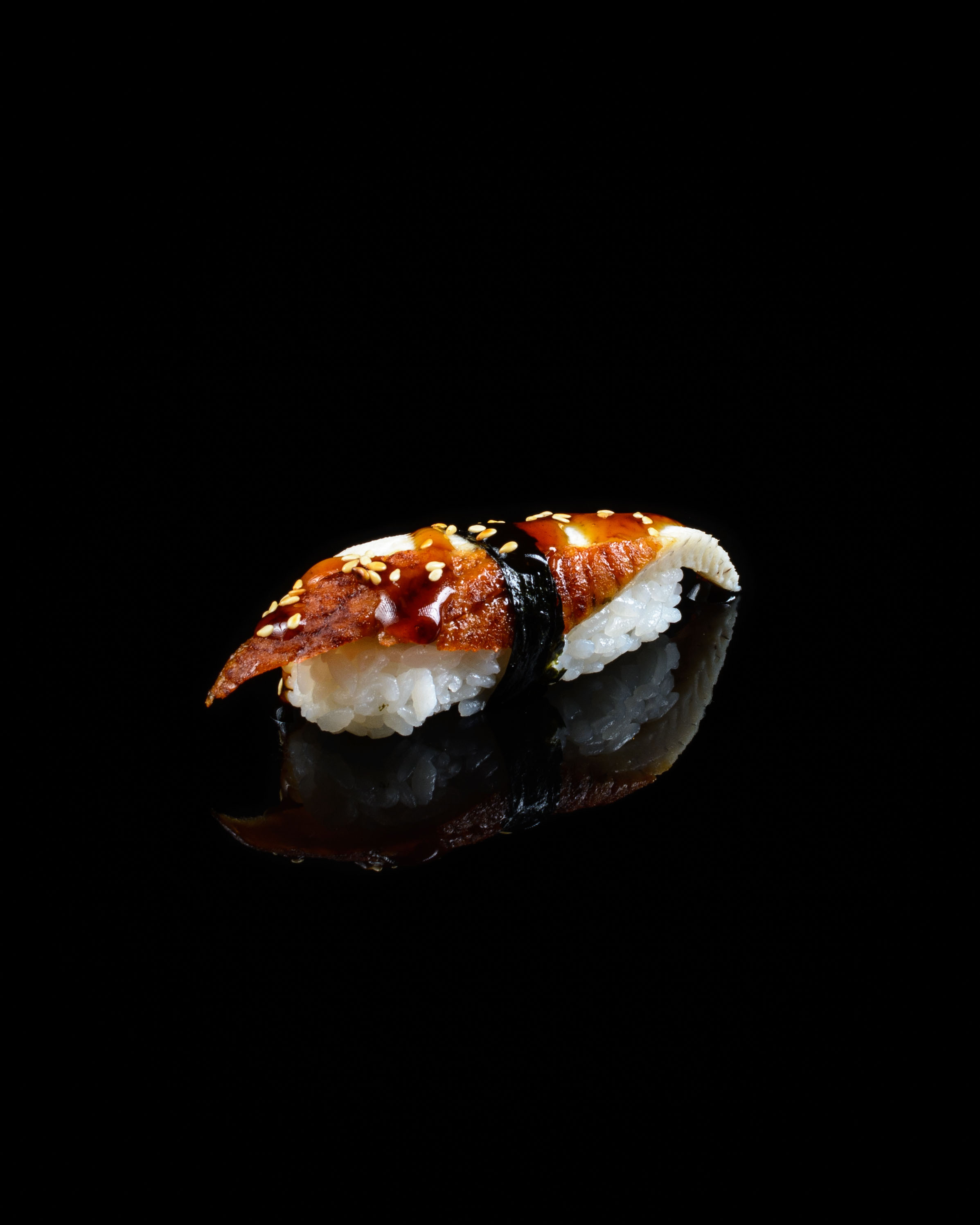 Sushi with eel